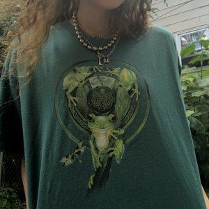 Dark Teal Frog T-shirt